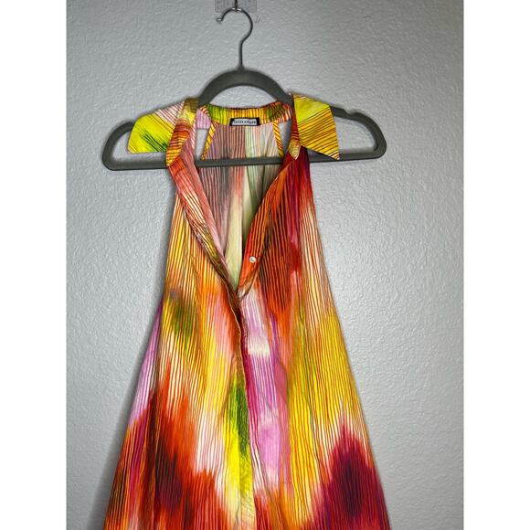 Josie Natori Radiant Tie Front Shirtdress - Picture 4 of 11